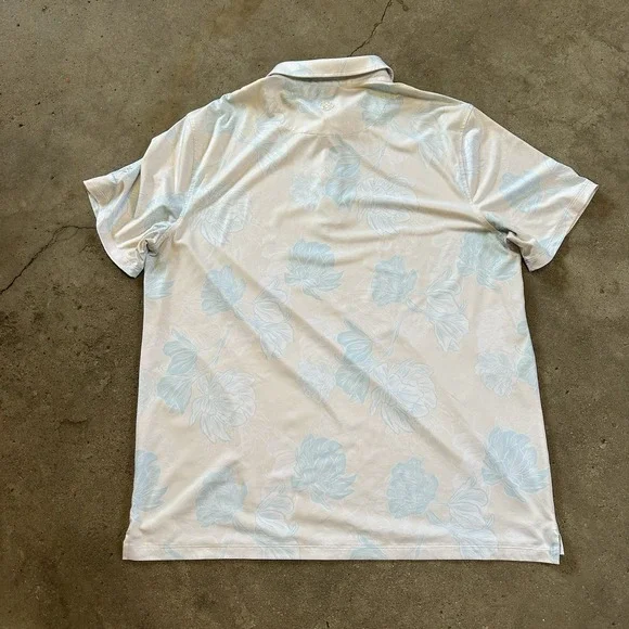 G/FORE Optic Floral Tech Stretch Polo Golf Performance Athletic Comfort Men's XL - Picture 7 of 9